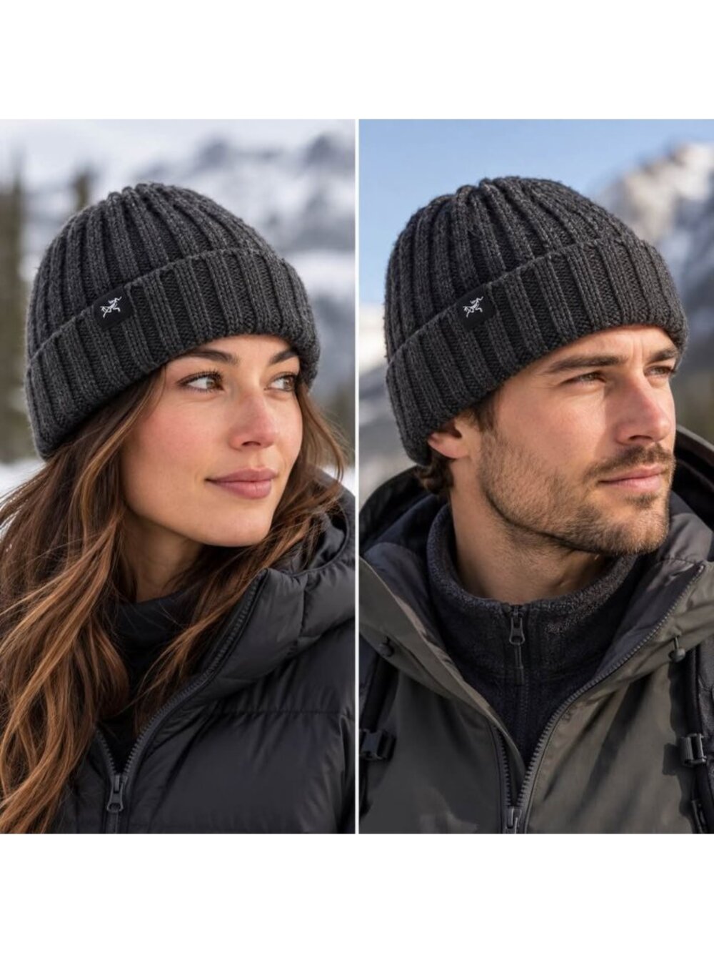 Arc’teryx Chunky Ribbed Toque Beanie Black Heather